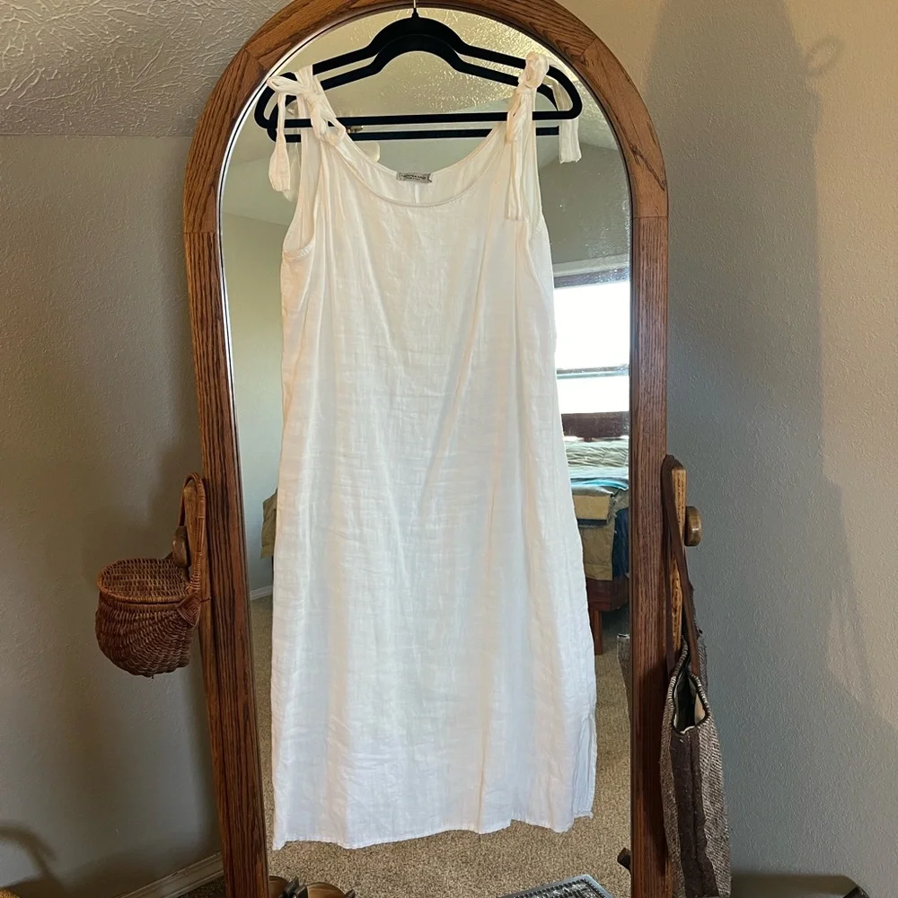 Cottage 100% Linen Midi dress - Picture 7 of 7